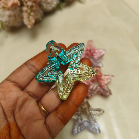 Double colour star crystal combo 3