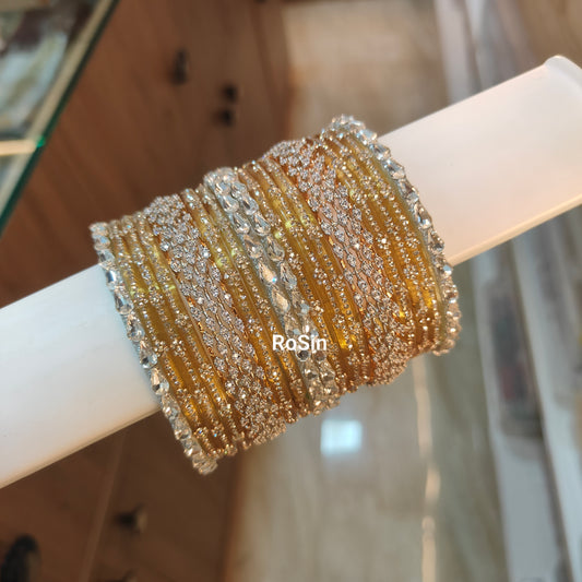 Diamond drop glass mixed set
