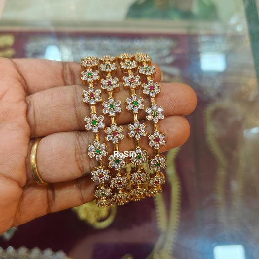 Pavazhamalli ad stone bangles(4)
