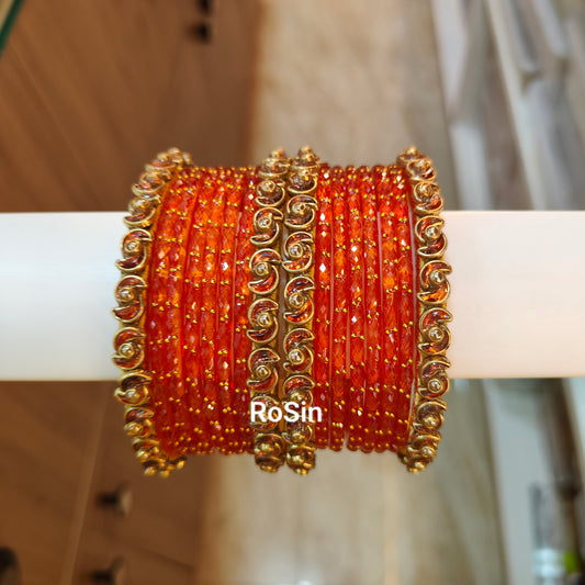 Budget cute glass mix sets (1 set 16 bangles)
