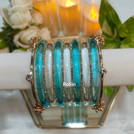 6mm jelly ghungroo stack (1 set 18 bangles)