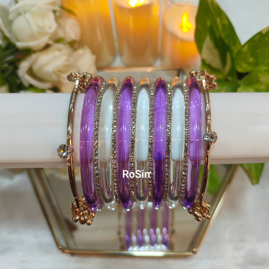 6mm jelly ghungroo stack (1 set 18 bangles)