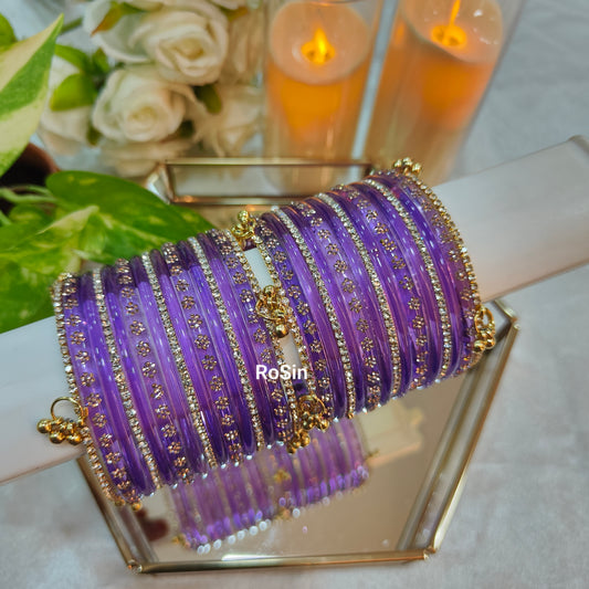 Lavender Ghungroo stack (2 hands)