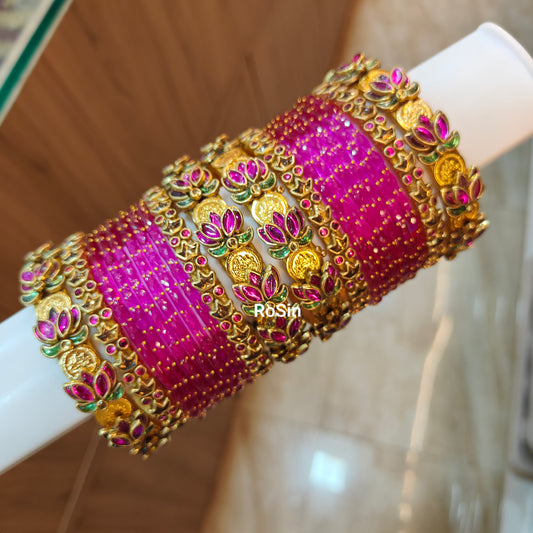 Rani pink lotus with coin set