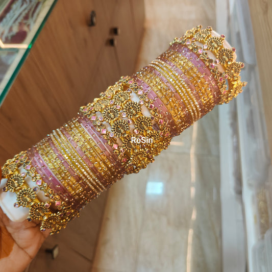 Mayil onion pink and golden set