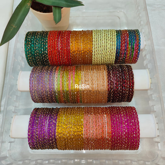 Badshah glass bangles (1 dozen)