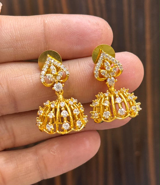 Diamond look cute small jhumka 002