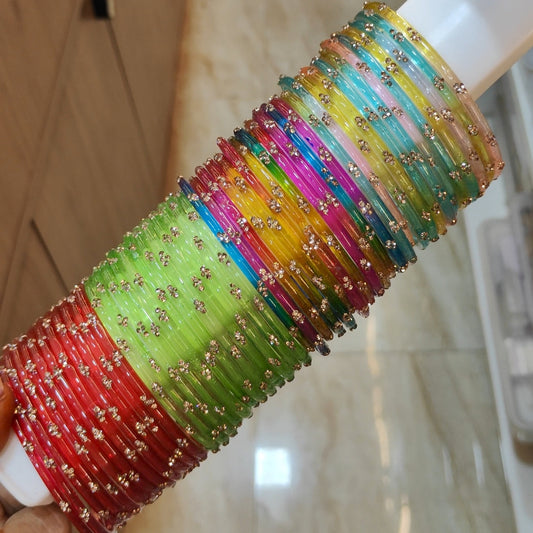 2.10 Aruvi glass bangles (1 dozen)