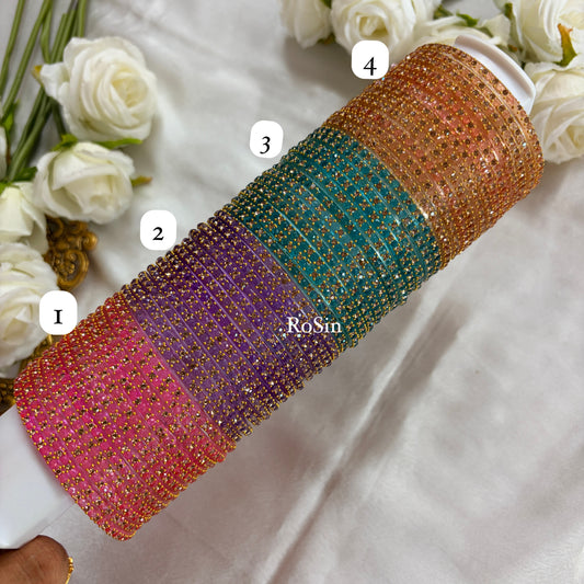 Sitara glass bangles (1 dozen)