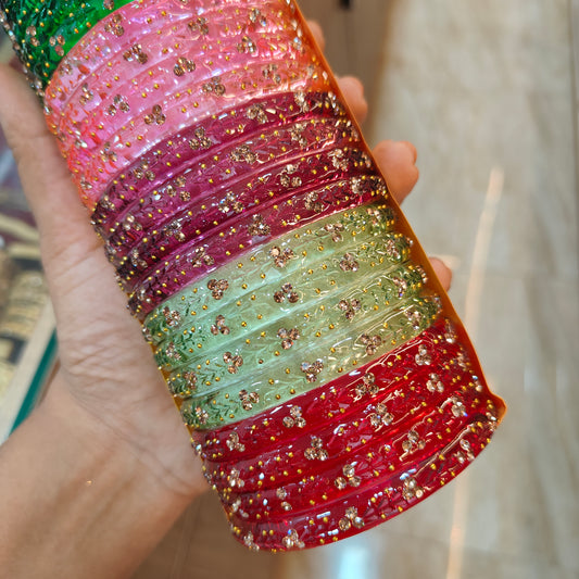 Malar model 2 glass kada (2 bangles)