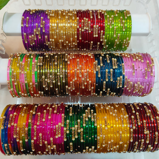 Kalki glass bangles (1 dozen)