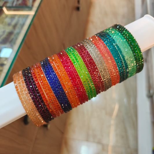 2.6 crystal dot mixed stack (39 bangles)