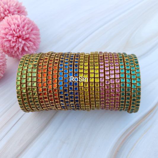 Square thin bangle