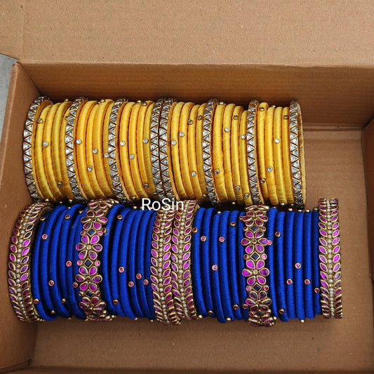 Elegant thread bangles set