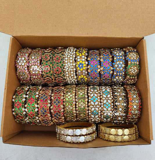 Big broad kada bangles (24 bangles)