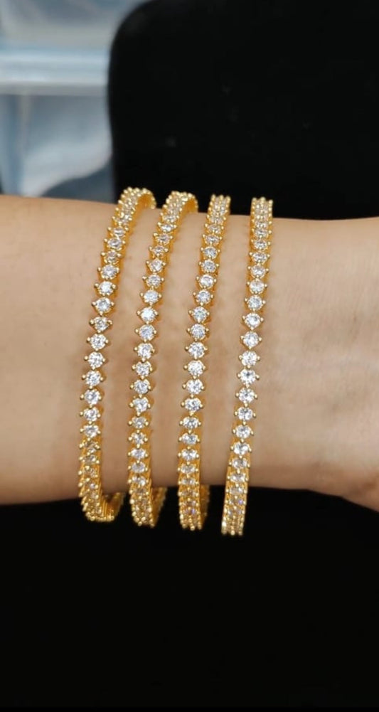 Ad diamond replica stone setting 4 bangles